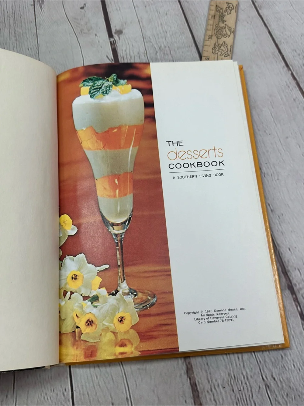 vtg 1976 Southern Living The Desserts Cookbook retro collectible hardcover